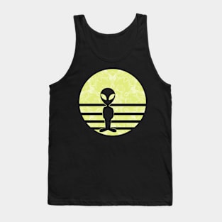 Encounters Kaleidoscope Pattern Stranger Alien Sunset Silhouette Tank Top